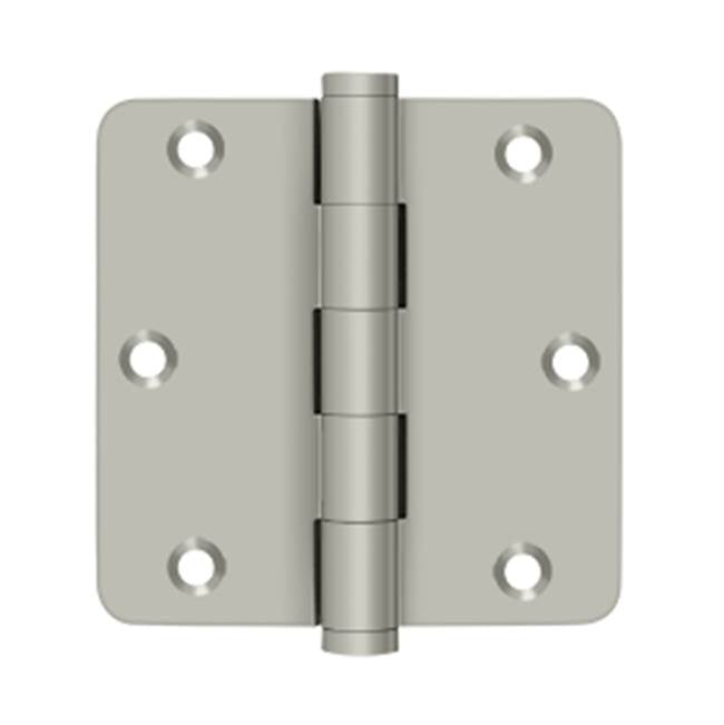 Deltana - 3-1/2'' x 3-1/2'' x 1/4'' Radius Hinge, Residential - Brushed Nickel