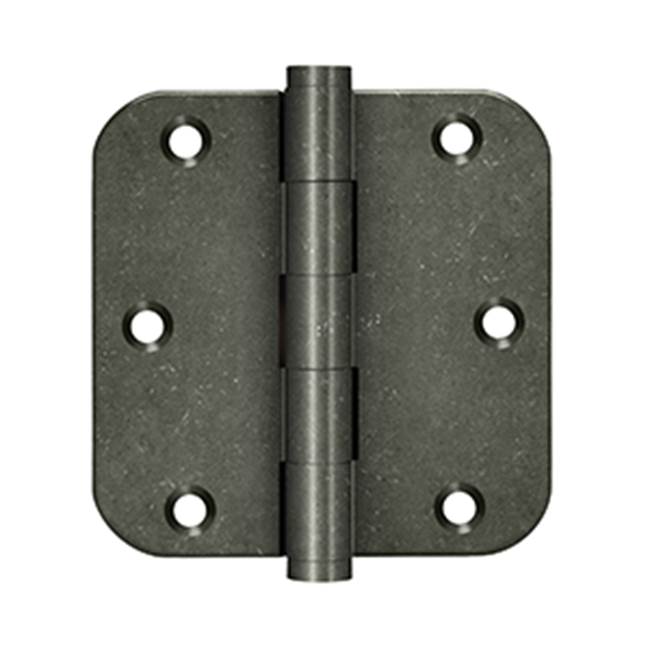 Deltana - 3-1/2'' x 3-1/2'' x 5/8'' Radius Hinges - White Medium