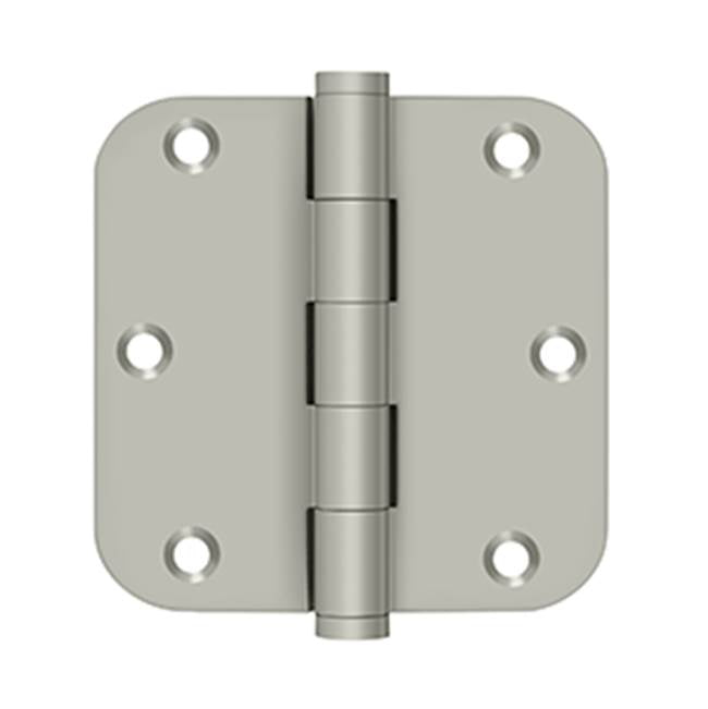 Deltana - 3-1/2'' x 3-1/2'' x 5/8'' Radius Hinges - Brushed Nickel