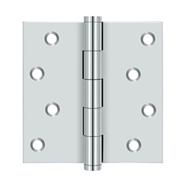 Deltana - 4'' x 4'' Square Hinges Residential / Zig-Zag - Polished Chrome