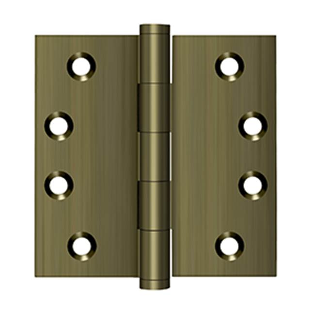 Deltana - 4'' x 4'' Square Hinges - Antique Brass