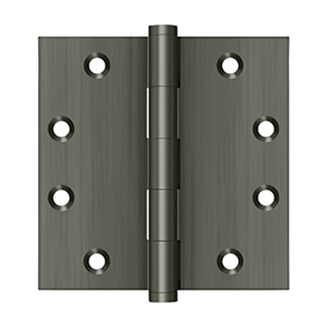 Deltana - 4-1/2'' x 4-1/2'' Square Hinges - Antique Nickel