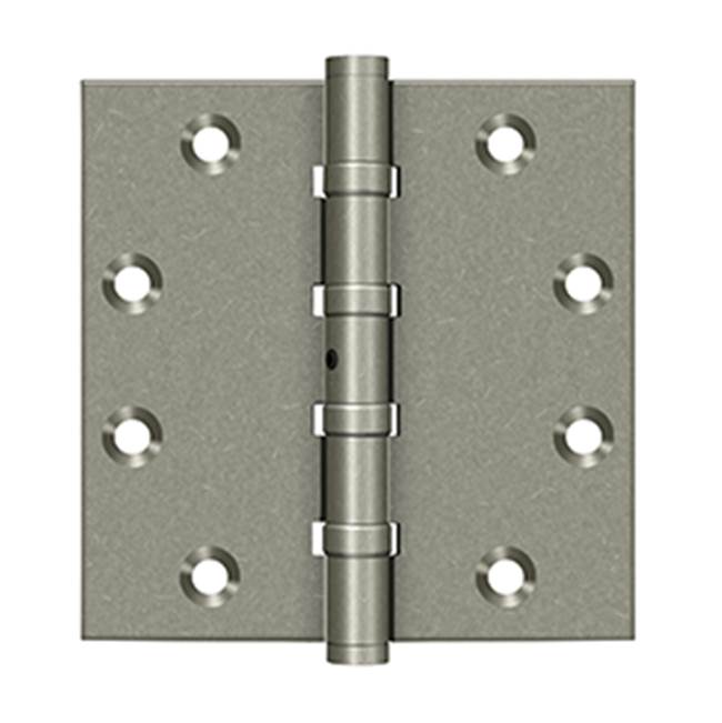 Deltana - 4-1/2'' x 4-1/2'' Square Hinges, Ball Bearings - White Light