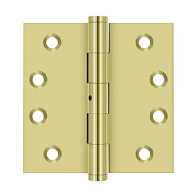 Deltana - 4'' x 4'' Square Hinges - Polished Brass