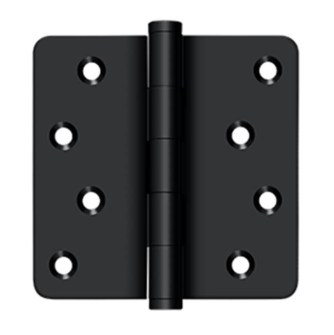 Deltana - 4'' x 4'' x 1/4'' Radius Hinges / Zig-Zag - Paint Black