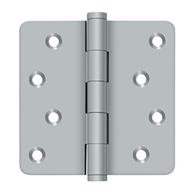 Deltana - 4'' x 4'' x 1/4'' Radius Hinges / Zig-Zag - Brushed Chrome