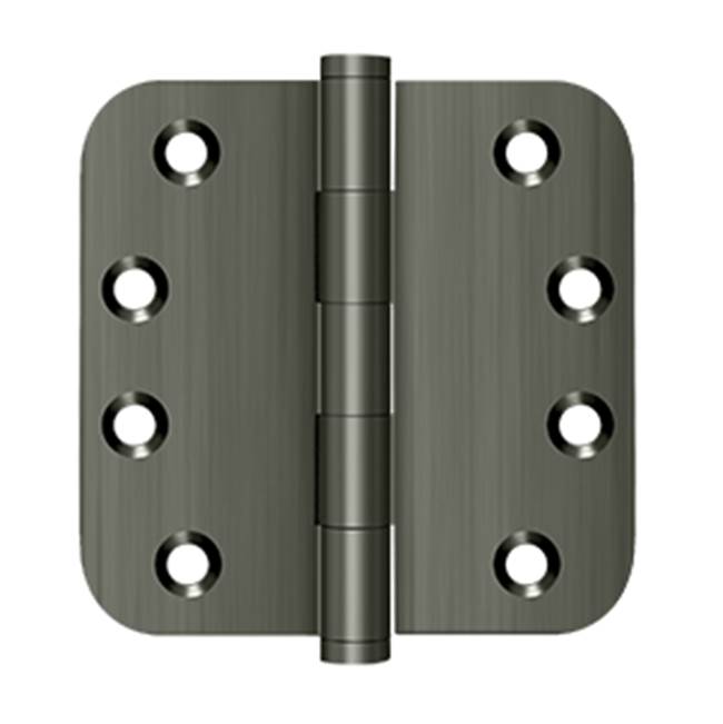 Deltana - 4'' x 4'' x 5/8'' Radius Hinges - Antique Nickel