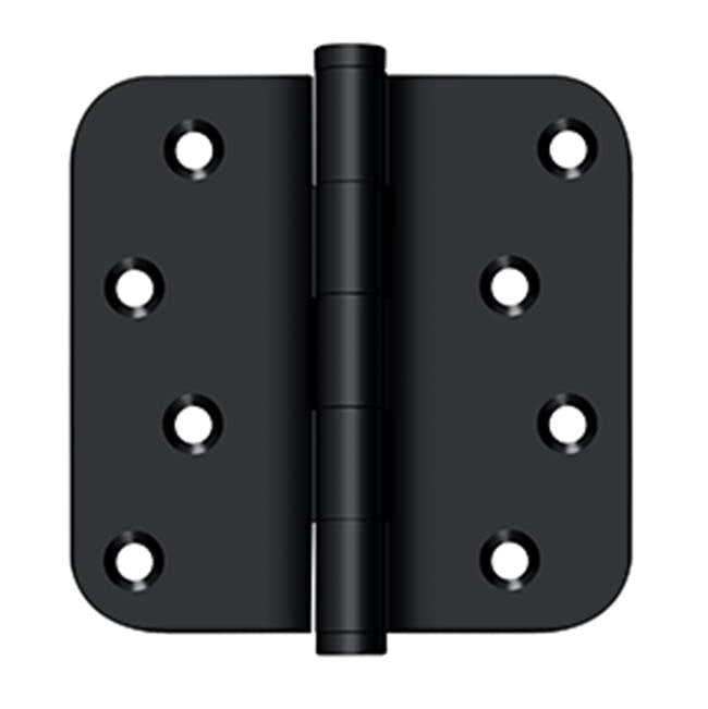 Deltana - 4'' x 4'' x 5/8'' Radius Hinge / Zig-Zag - Paint Black