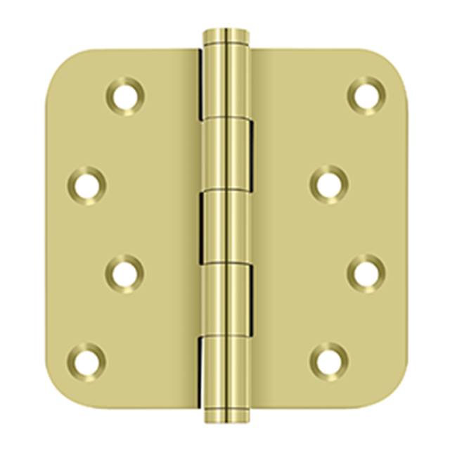 Deltana - 4'' x 4'' x 5/8'' Radius Hinge / Zig-Zag - Polished Brass
