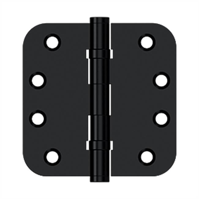 Deltana - 4'' x 4'' x 5/8'' Radius Hinges, Ball Bearing - Paint Black