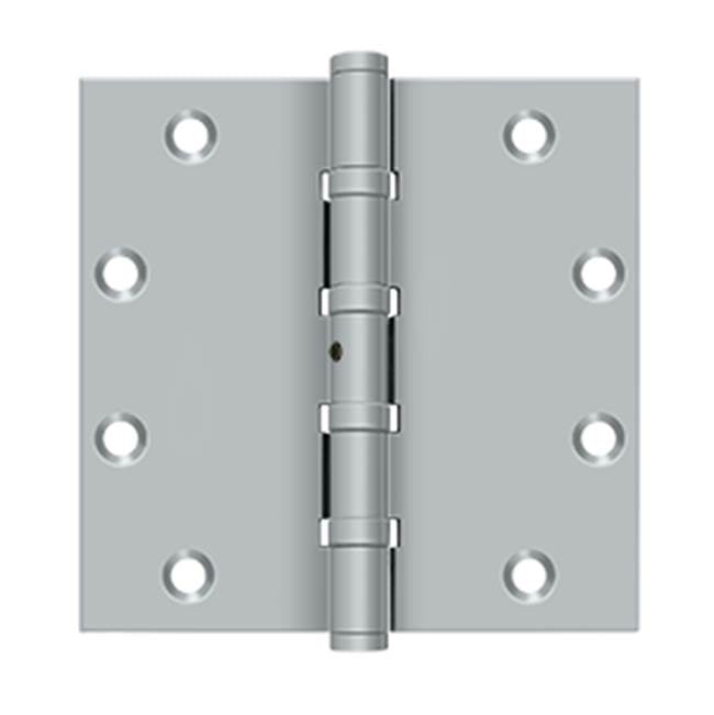 Deltana - 5'' x 5'' Square Hinges, Ball Bearings - Brushed Chrome