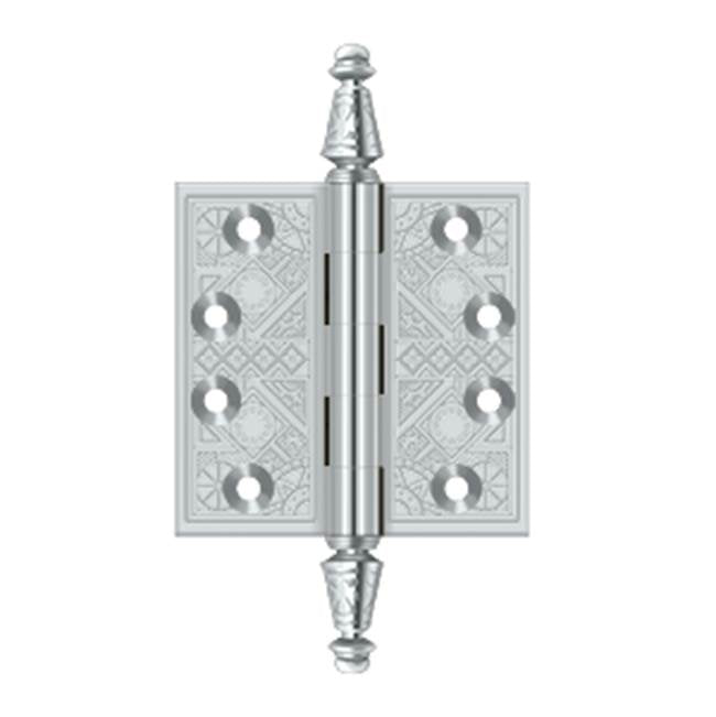 Deltana - 3-1/2'' x 3-1/2'' Square Hinges - Polished Chrome