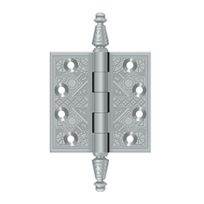 Deltana - 3-1/2'' x 3-1/2'' Square Hinges - Brushed Chrome
