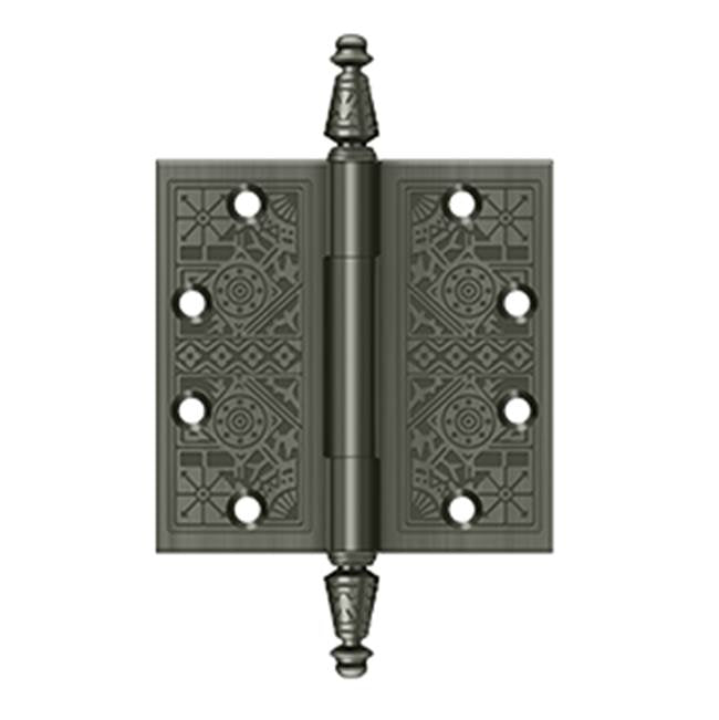 Deltana - 4-1/2'' x 4-1/2'' Square Hinges - Antique Nickel