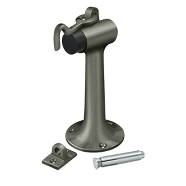 Deltana - Floor Mount, 6'' Bumper w/ Hook - Antique Nickel