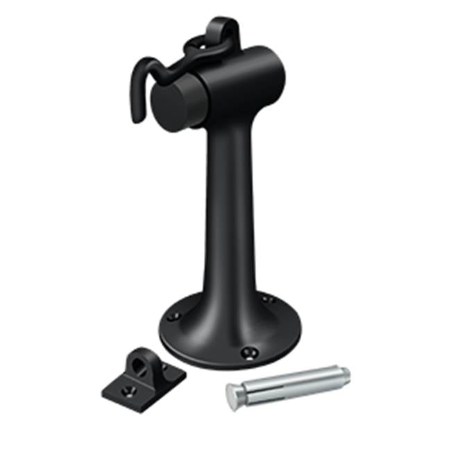 Deltana - Floor Mount, 6'' Bumper w/ Hook - Paint Black