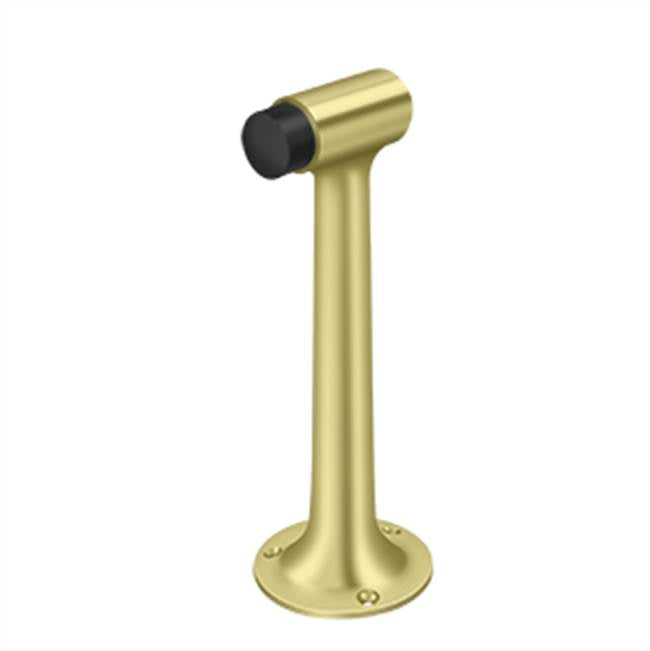 Deltana - Floor Mount, 8'' Bumper, HD, Solid Brass - Polished Brass