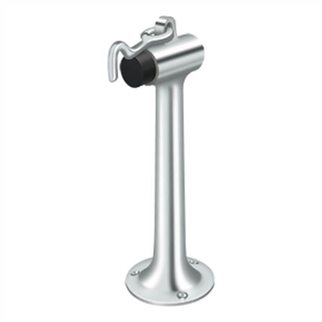 Deltana - Floor Mount, 8'' Bumper w/ Hook - Polished Chrome