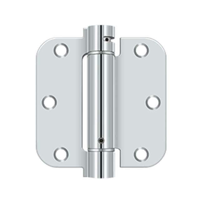 Deltana - 3-1/2'' x 3-1/2'' x 5/8'' Spring Hinge - Polished Chrome