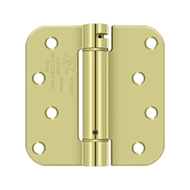 Deltana - 4'' x 4'' x 5/8'' Spring Hinge, UL Listed - Zinc Dichromate