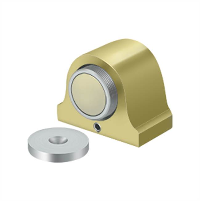 Deltana - Magnetic Dome Stop - Polished Brass