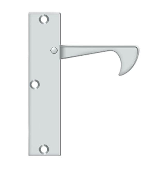 Deltana - Edge Pulls-Thin, 4-1/4'' x 1'' x 3/8'' - Polished Chrome
