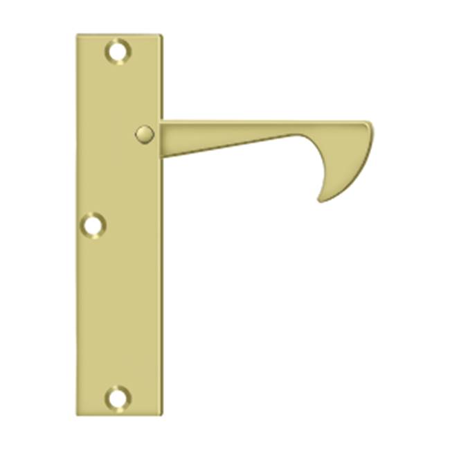 Deltana - Edge Pulls-Thin, 4-1/4'' x 1'' x 3/8'' - Polished Brass