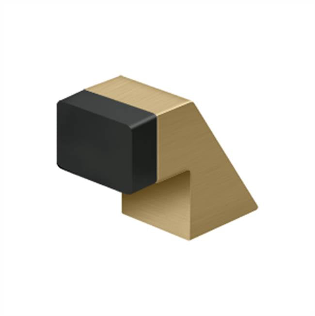 Deltana - Floor Door Bumper 1-1/4'', Contemporary, Solid Brass - Brushed Brass