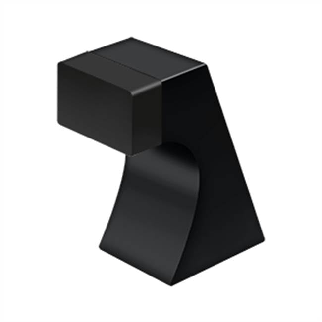 Deltana - Floor Door Bumper 2-1/2'', Contemporary, Solid Brass - Paint Black