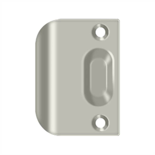 Deltana - Full Lip Strike Plate For Ball Catch and Roller Catch - Brushed Nickel