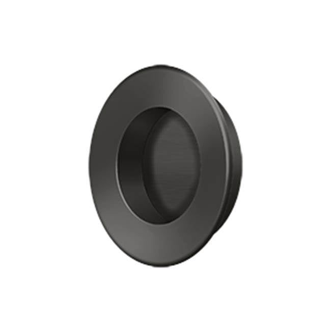 Deltana - Flush Pull, Round, HD, 1-7/8'', Solid Brass - Oil-rubbed Bronze