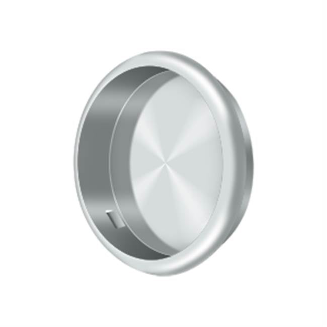 Deltana - Flush Pull, Round, 2-1/2'' Diam. - Polished Chrome