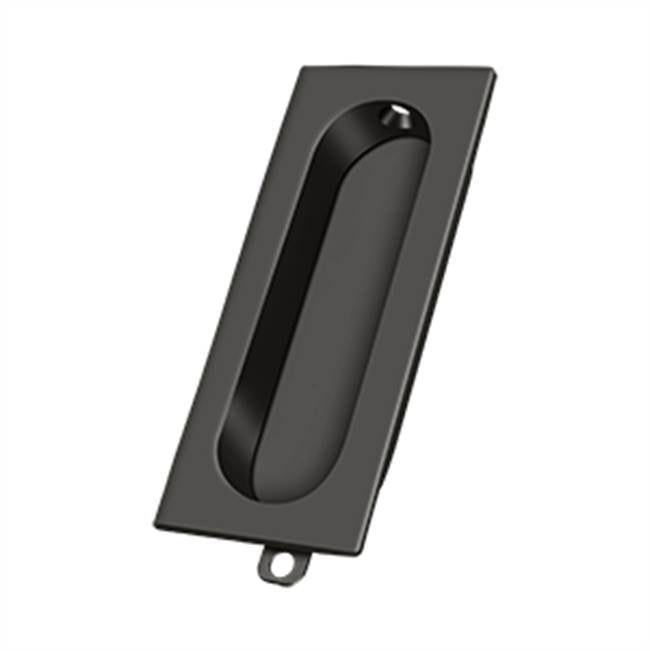 Deltana - Flush Pull, Rectangle, 3-1/8'' x 1-3/8'' x 1/2'' - Oil-rubbed Bronze