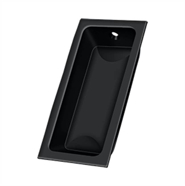 Deltana - Flush Pull, Large, 3-5/8'' x 1-3/4'' x 1/2'' - Paint Black