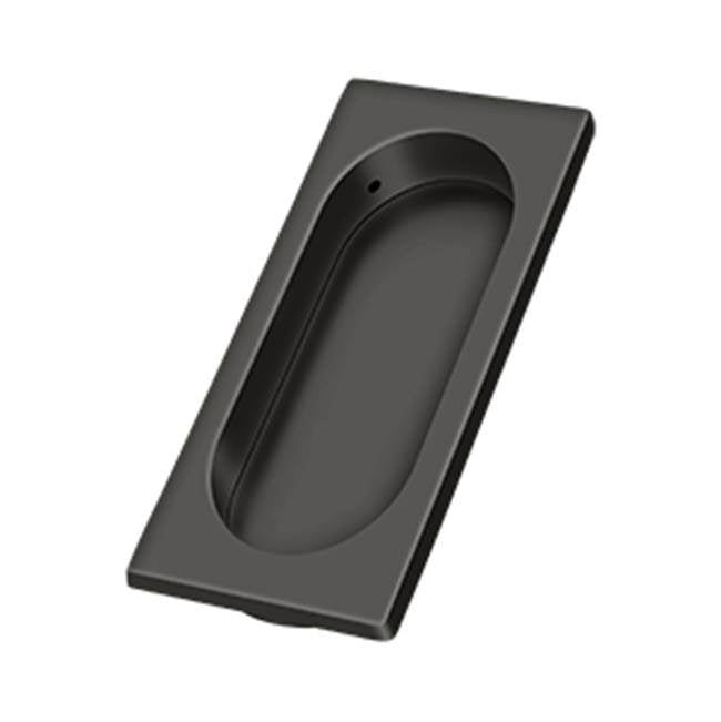 Deltana - Flush Pull, Large, 3-7/8'' x 1-5/8'' x 3/8'' - Oil-rubbed Bronze