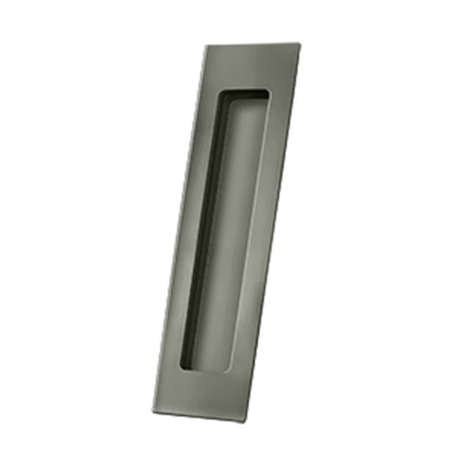 Deltana - Flush Pull, Rectangular, HD, 7'' x 1-7/8'' x 3/8'', Solid Brass - Antique Nickel