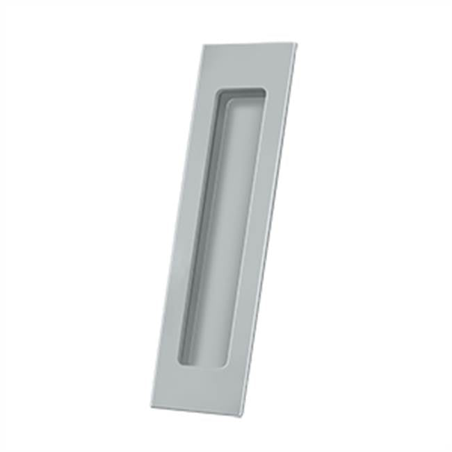 Deltana - Flush Pull, Rectangular, HD, 7'' x 1-7/8'' x 3/8'', Solid Brass - Brushed Chrome