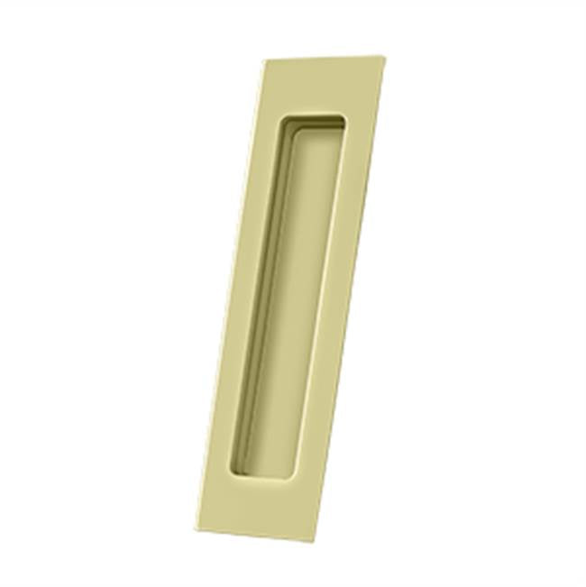 Deltana - Flush Pull, Rectangular, HD, 7'' x 1-7/8'' x 3/8'', Solid Brass - Unlacquered Brass