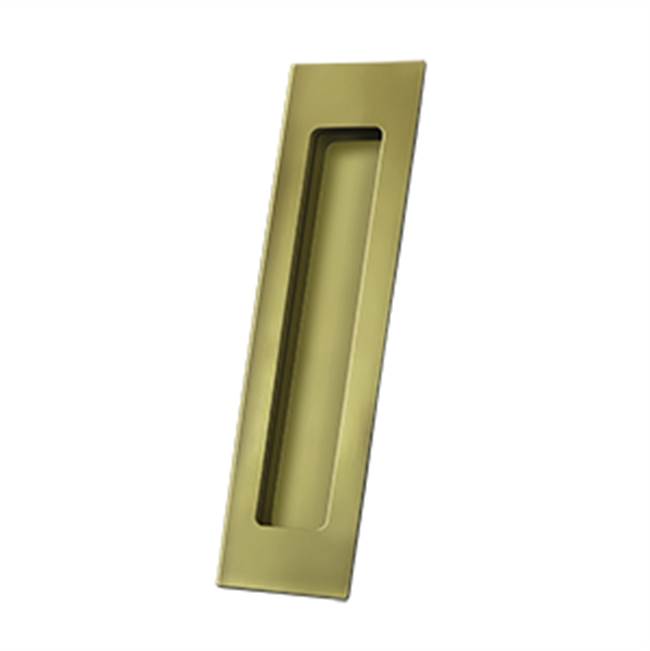 Deltana - Flush Pull, Rectangular, HD, 7'' x 1-7/8'' x 3/8'', Solid Brass - Antique Brass