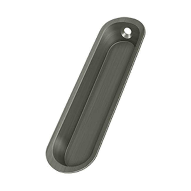 Deltana - Flush Pull, 4'' x 1'' x 1/2'' - Antique Nickel