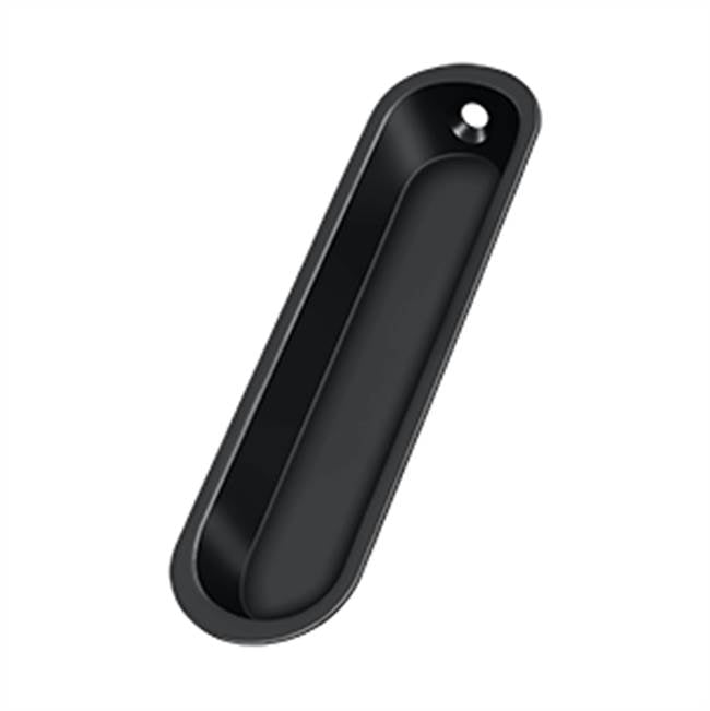 Deltana - Flush Pull, 4'' x 1'' x 1/2'' - Paint Black