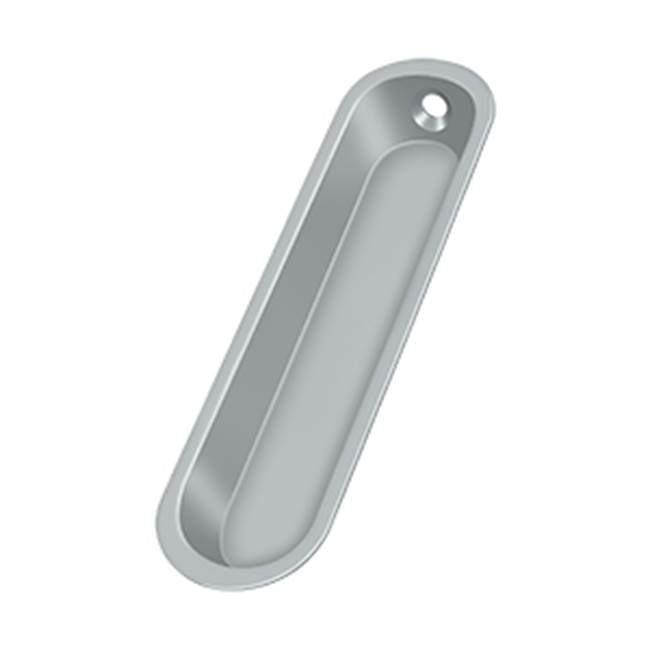 Deltana - Flush Pull, 4'' x 1'' x 1/2'' - Brushed Chrome