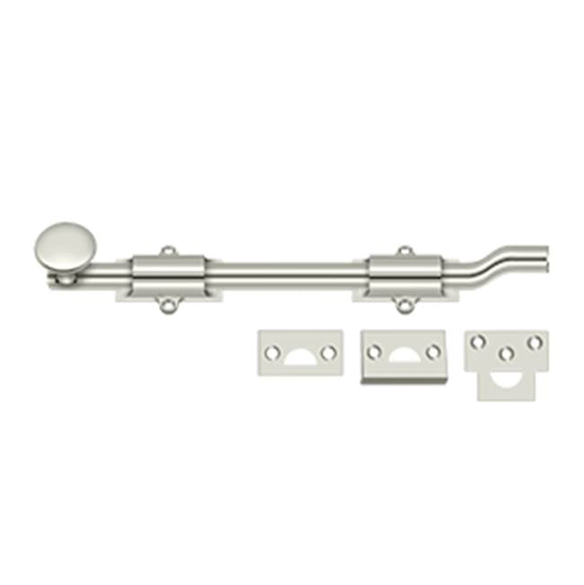 Deltana - 10'' Surface Bolt w/ Off-set, HD - Polished Nickel