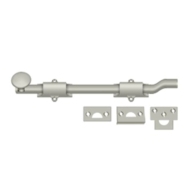 Deltana - 10'' Surface Bolt w/ Off-set, HD - Brushed Nickel