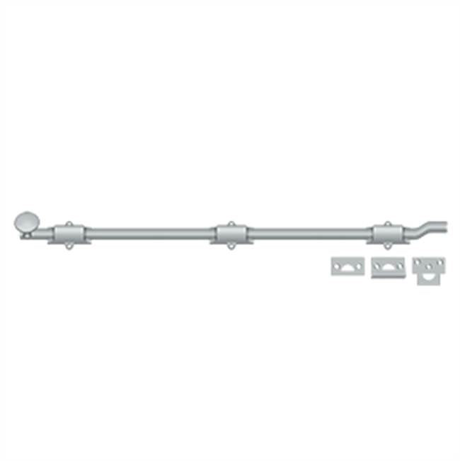 Deltana - 26'' Surface Bolt w/ Off-set, HD - Brushed Chrome