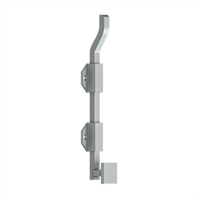 Deltana - 10'' Modern Offset Surface Bolt, HD, Solid Brass - Brushed Chrome