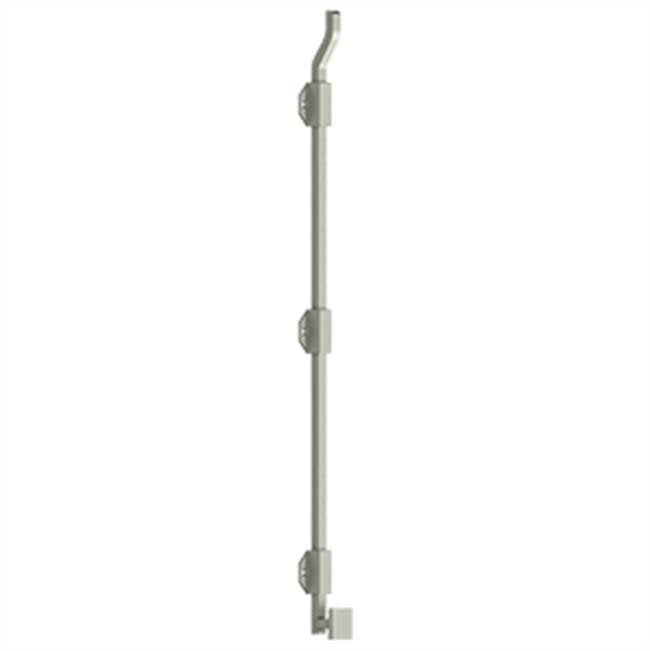 Deltana - 26'' Modern Offset Surface Bolt, HD, Solid Brass - Brushed Nickel