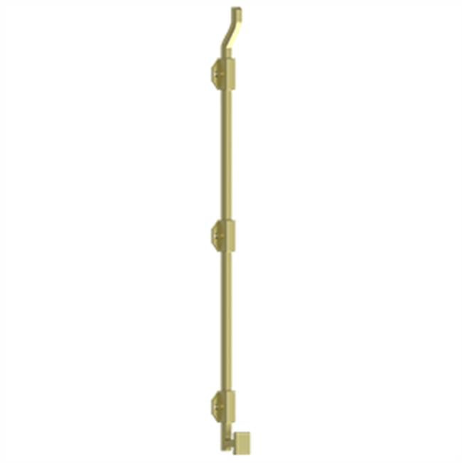Deltana - 26'' Modern Offset Surface Bolt, HD, Solid Brass - Polished Brass