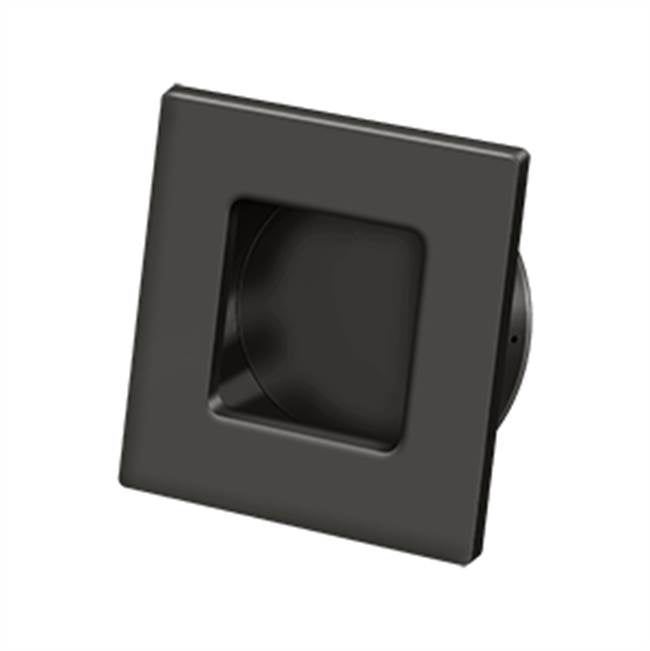 Deltana - Flush Pull, Square, HD, 2-3/4'' x 2-3/4'', Solid Brass - Oil-rubbed Bronze
