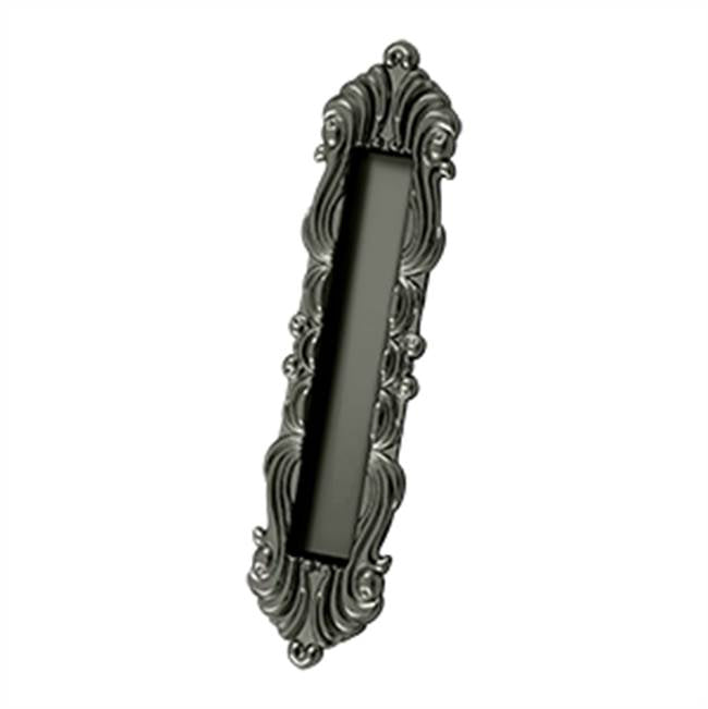 Deltana - Flush Pull, Victorian, HD, 10'' x 2-1/4'' x 3/4'', Solid Brass - Antique Nickel